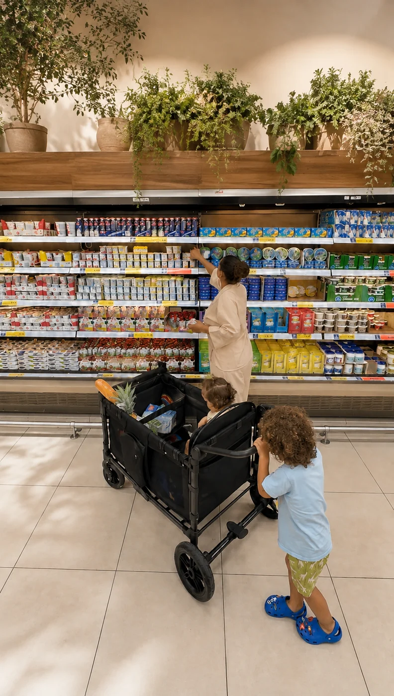 STROLLZ wagon — Grocery Shopping